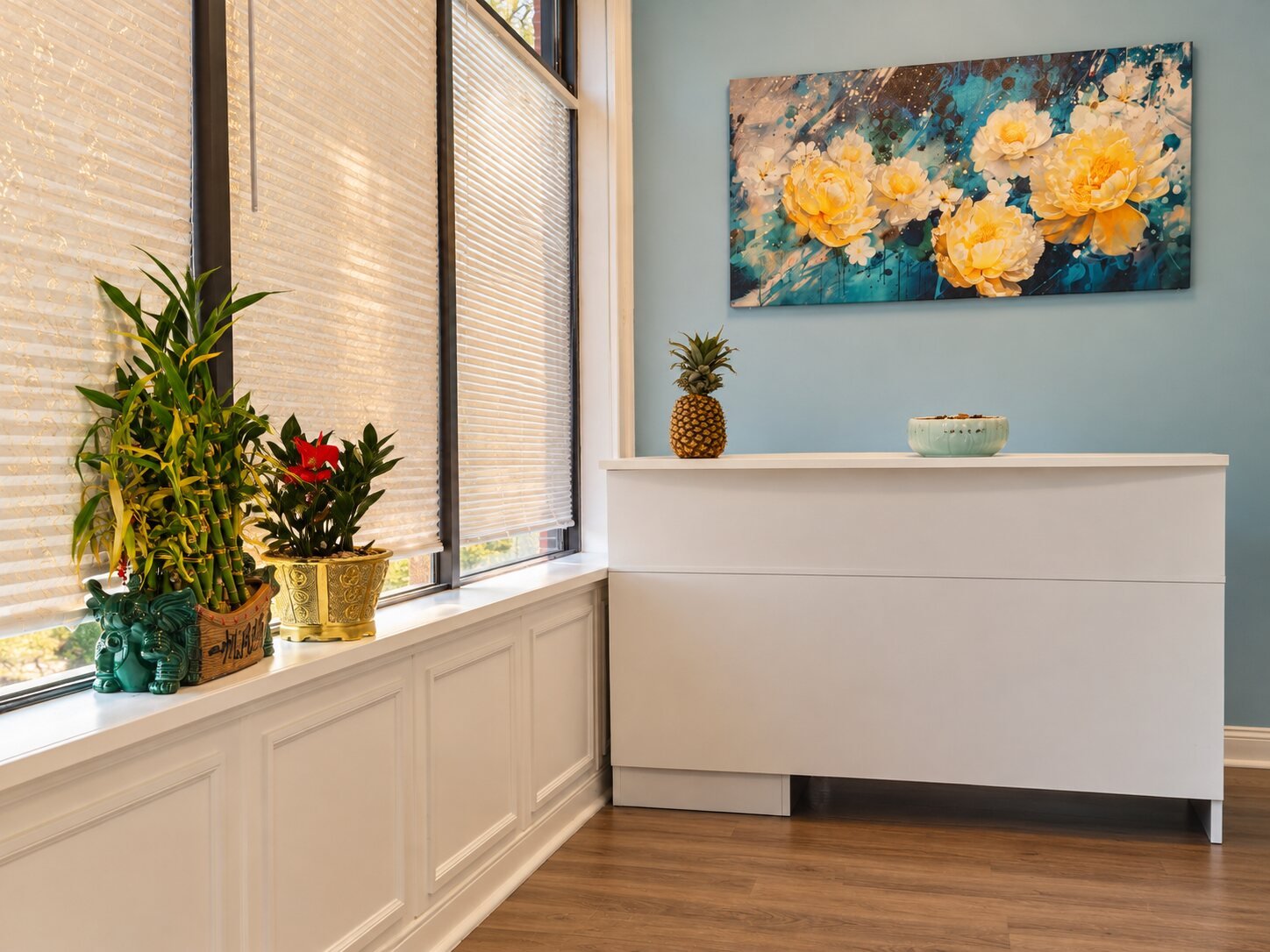 Reception desk inside Soleil Spa in Middletown NY